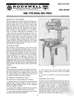 Delta rockwell ram type radial arm drill press manual