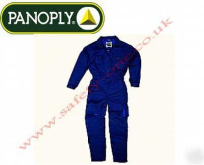 Navy overalls boilersuit, knee pad pockets small