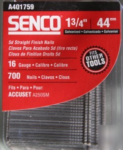 Senco 16G finish nails 1-3/4