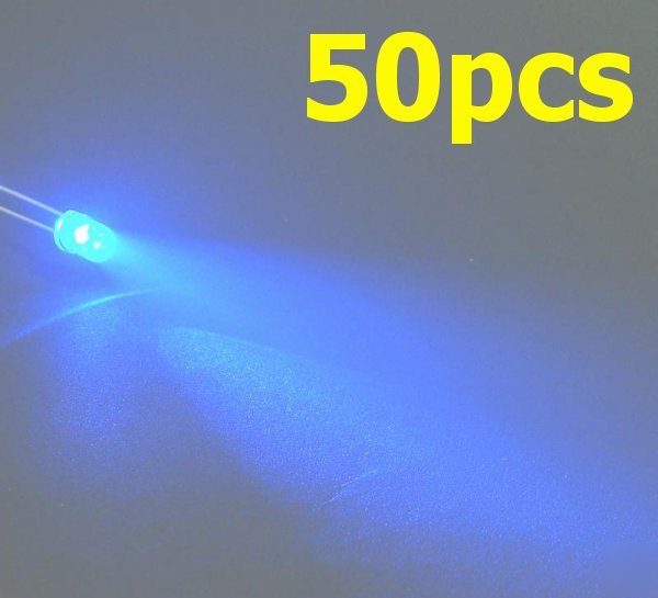 New 50 x blue 5MM 4000MCD led lamp super bright leds