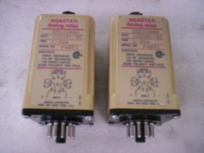 New agastat timing relay p/n SSC22ANA lot of 2, 