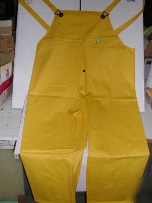 New bata sitex 2XL yellow bib overalls w/fly front