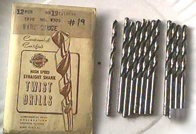 New usa made #19 jobbers lenght drill bits 12 pack