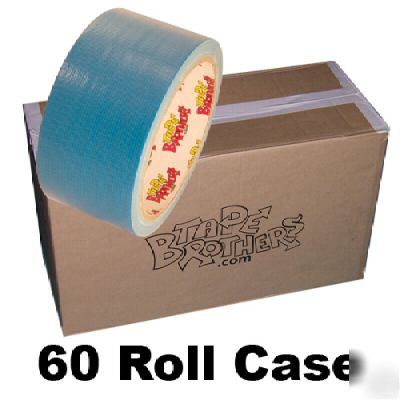 60 roll case of light blue duct tape 2