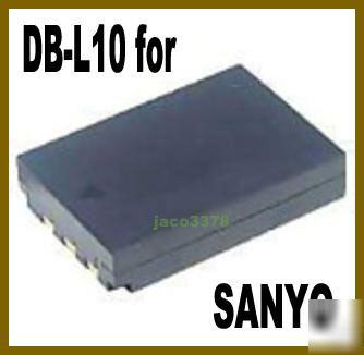 Battery for sanyo db-L10 dsc-J2 stylus 300