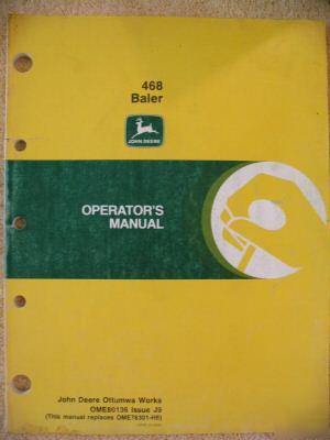 John deere 468 baler operator manual
