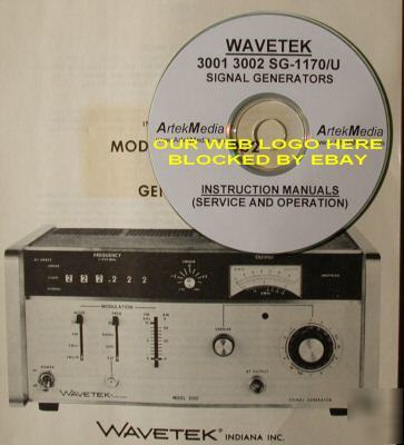 Wavetek 3001 3002 operating & service manuals (3) 