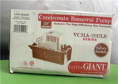  little giant vcma-20ULS condensate removal pump
