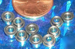 10 flanged miniature bearing 5MM x 10MM x 4 teflon vxb