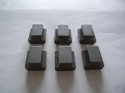 6 blank metric t- nuts for 14MM slot, semiacabecas-t