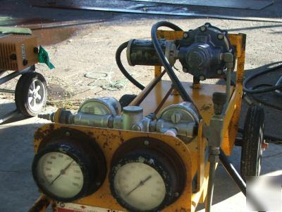 Air powered hydrualic pump used military surplus