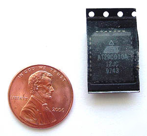 Atmel AT29C010A-12JC ~ 1 megabit flash memory ic (4)