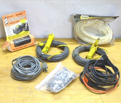 7PC lot pipe tracing & ice melting heating wire cords 