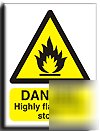 Highly flamm.store sign-s.rigid-300X400MM(wa-023-rm)