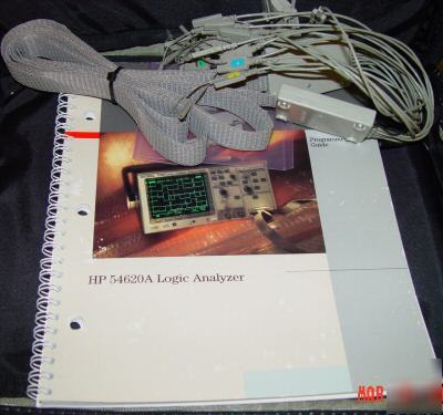 Hp 54620A 16CHSCOPE,logic analyzer,manual,software disk