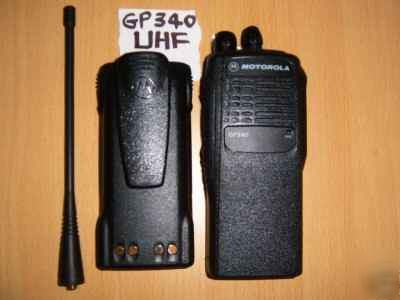 Motorola GP340 uhf walkie talkie handheld radio 