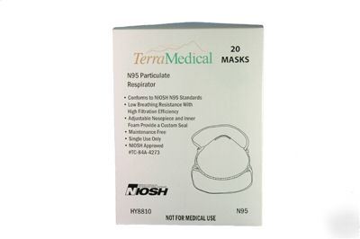 N95 particulate respirator - case of 20 boxes - 400PCS