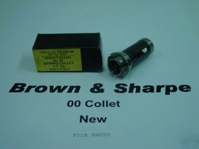 New brown & sharpe 00 collet 5.0 mm round, 