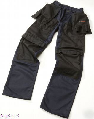 Bosch workwear mens work trousers + holsters 36