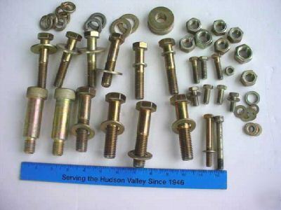 Heavy duty sae grade 8 bolts, nuts and washers, 8 lbs.