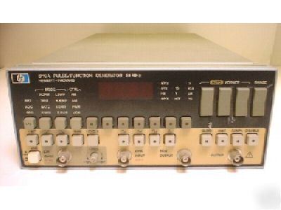 Hp 8116A 1 mhz-50 mhz pulse/function generator w/opt 1