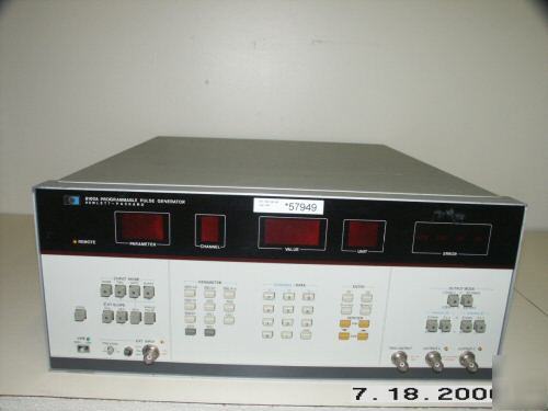 Hp 8160A programmable pulse generator/period 10NS-990MS
