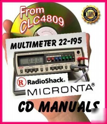Micronta radio shack meter 22-195 cd manual + schematic