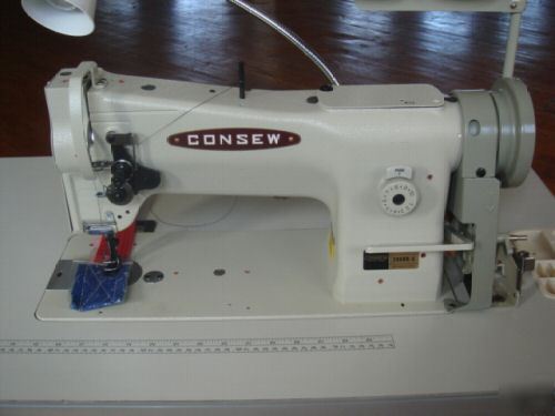  consew industrial walking foot sewing machine leather