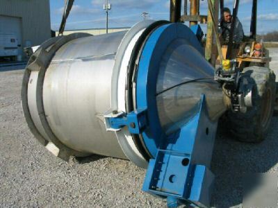 100 cubic foot stainless steel storage bin (3694)