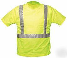 Ansi osha class ii 2 safety tow t-shirt lime yellow 3X