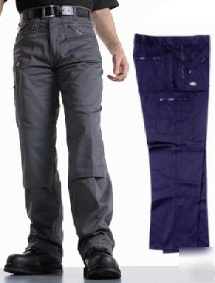 Dickies navy work workwear knee pad trousers - W32 L29