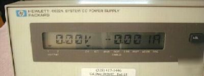 Hp/agilent 6622A dual 20/50V-4/2 system dc power supply