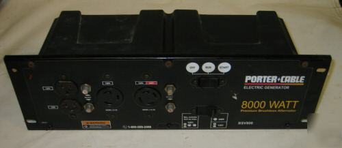 Porter-cable BSV800 8,000 watt generator power panel
