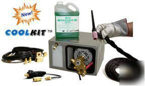 Tig weld cool kit (gas thru dinse power cable adaptor)