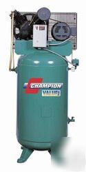 Champion 5 hp air compressor, 80 gal/vert. 230V/3PH.