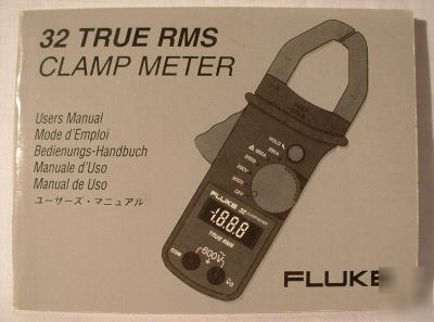 Fluke 32 true rms clamp meter user manual 6 language