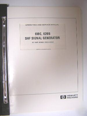 Hp 618C/620B signal generator op & service manual