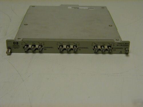 Hp/agilent 44476A microwave multiplexer module