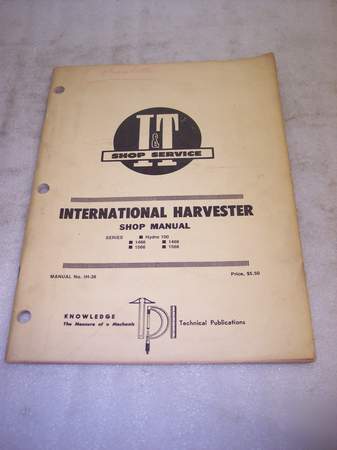 International harvester hydo 100 shop manual 