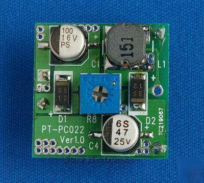 MC34063 based switching regulator adapter, step-up