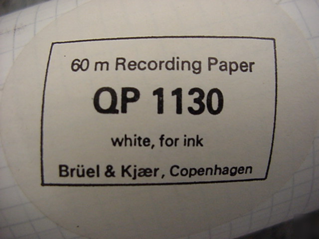 New bruel kjaer roll of 60 m recording paper qp 1130 * *