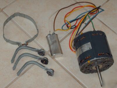  4 speed electric motor + capacitor + mounting bracket