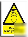 Mind your head sign-adh.vinyl-300X400MM(wa-123-am)
