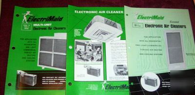 3 vintage electrimaid air conditioning brochures