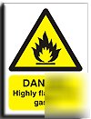 Highly flam.gases sign-s. rigid-300X400MM(wa-015-rm)