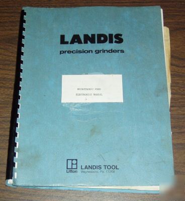 Landis microtronic feed box electronics manual