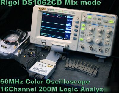 Rigol DS1062 color mix mode oscilloscope logic analyzer