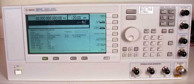 Hp/agilent E8254A synthesized signal generator 40GHZ
