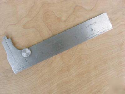 Starrett 1025 pocket slide caliper stainless steel vg