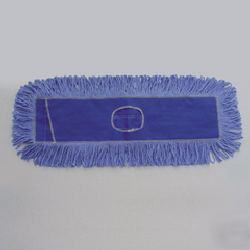 Unisan blue dust mop head - 3-ply blend - size 18 x 6.5